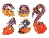 dragon tattoo in color